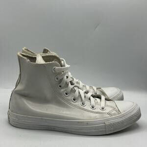 Converse Chuck Taylor 144746C White Patent Leather Sneakers Men’s 6.5 Womens 8.5